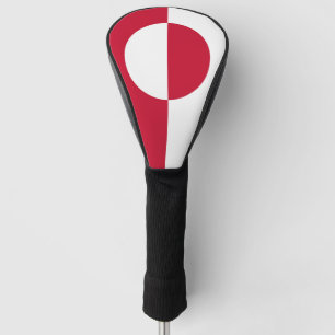 Golf Driver Cover with Flag of Greenland