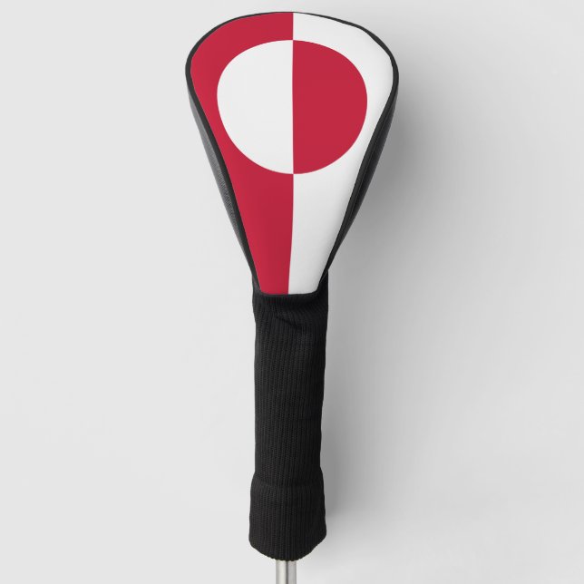 Golf Driver Cover with Flag of Greenland (Front)