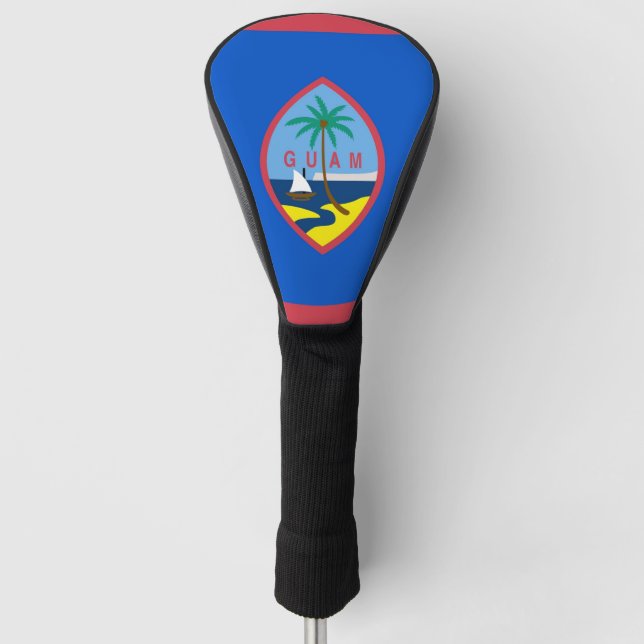 Golf Driver Cover with Flag of Guam, USA (Front)