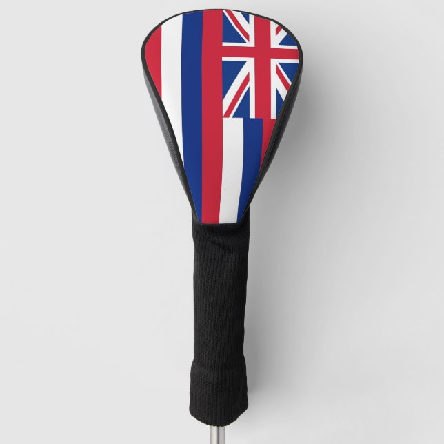Golf Driver Cover with Flag of Hawaii, USA (Front)