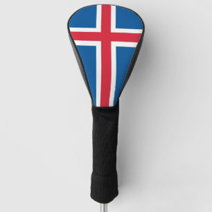Golf Driver Cover with Flag of Iceland