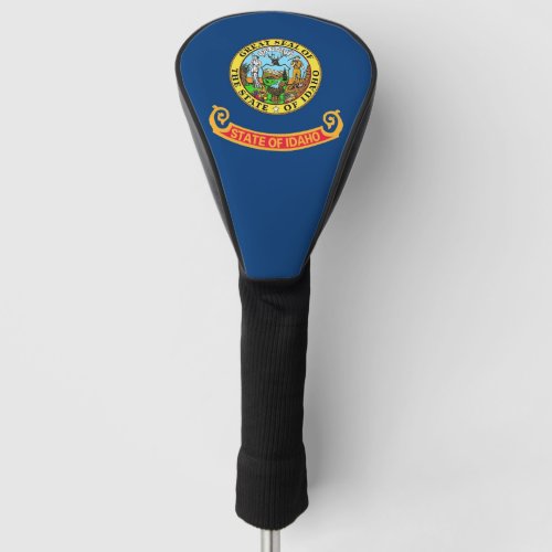 Golf Driver Cover with Flag of Idaho USA