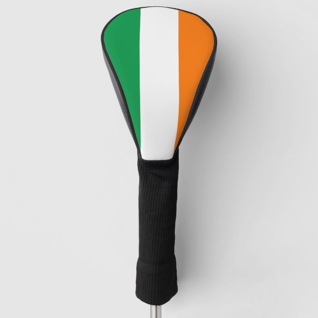 Golf Driver Cover with Flag of Ireland (Front)