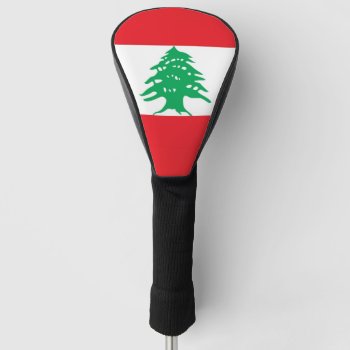 Golf Driver Cover With Flag Of Lebanon by AllFlags at Zazzle