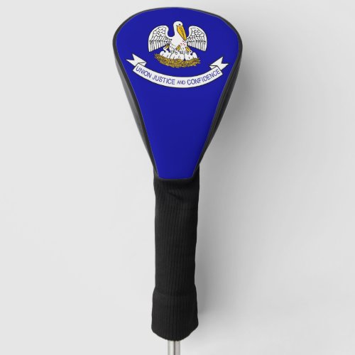 Golf Driver Cover with Flag of Louisiana USA