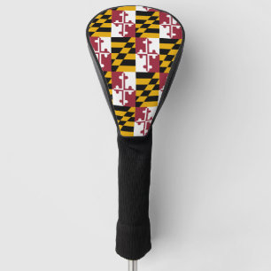 Golf Driver Cover with Flag of Maryland, USA