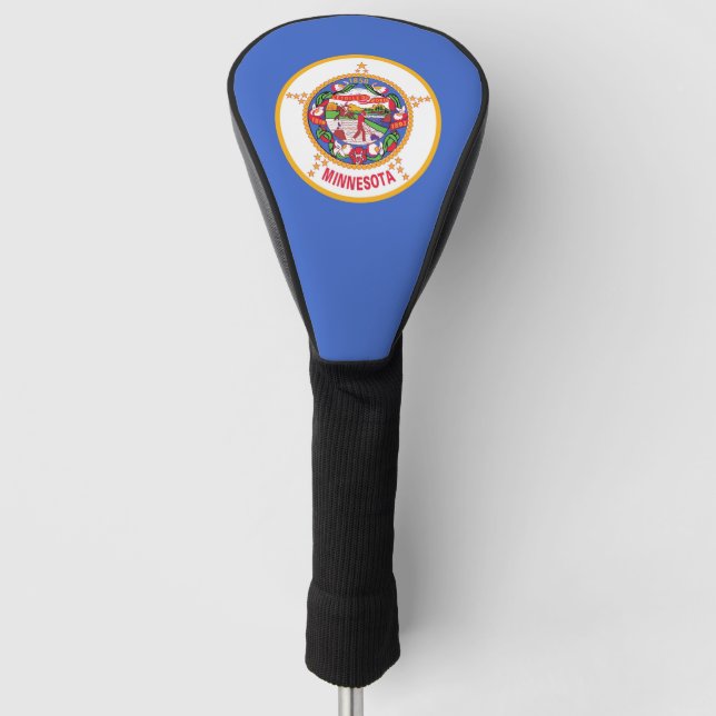 Golf Driver Cover with Flag of Minnesota, USA (Front)