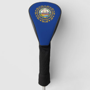 Golf Driver Cover with Flag of New Hampshire, USA