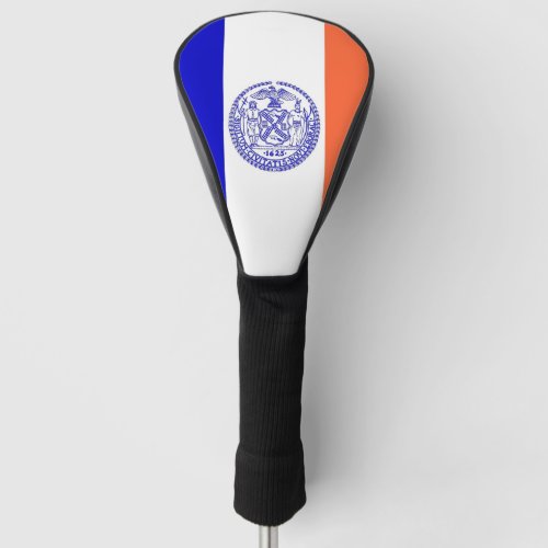 Golf Driver Cover with Flag of New York City USA