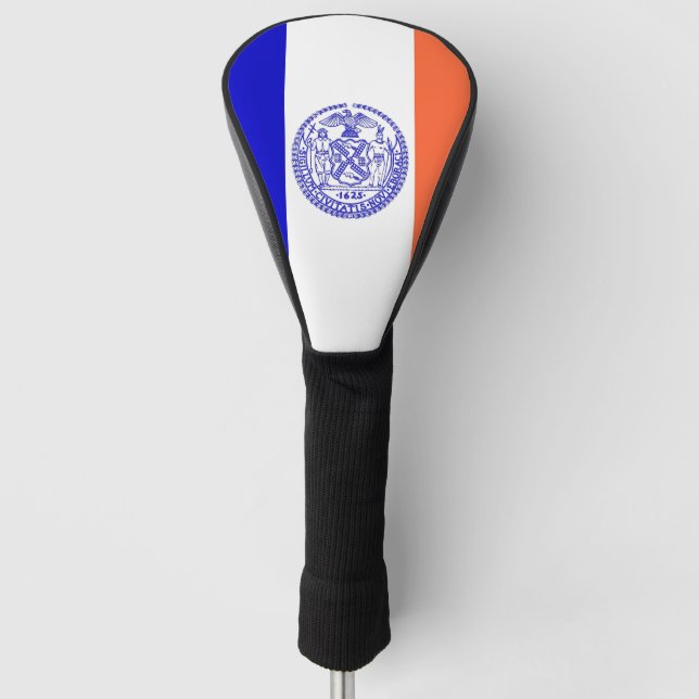 Golf Driver Cover with Flag of New York City, USA (Front)