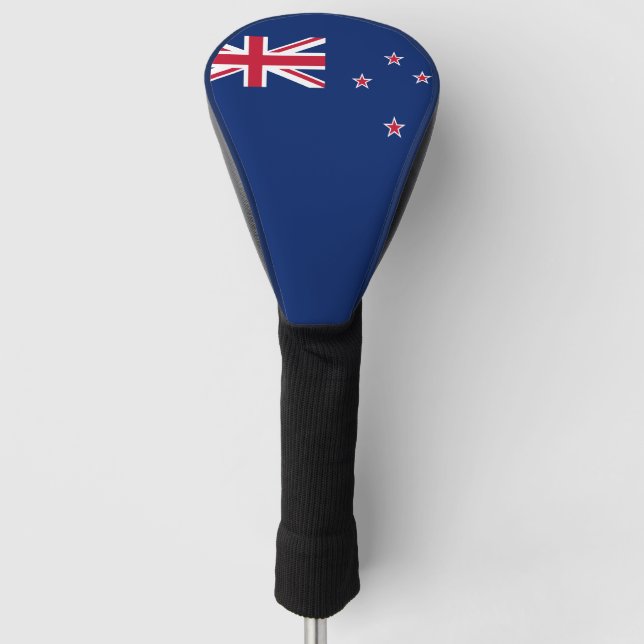 Golf Driver Cover with Flag of New Zealand (Front)