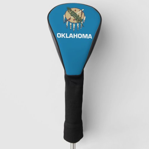 Golf Driver Cover with Flag of Oklahoma State USA