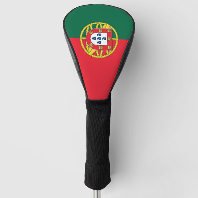Golf Driver Cover with Flag of Portugal (Front)