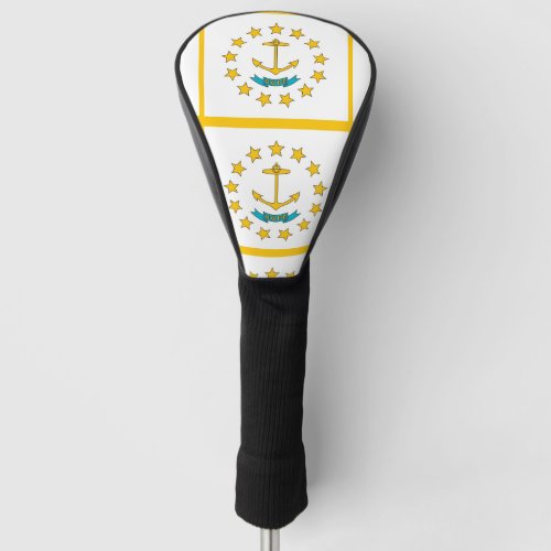 Golf Driver Cover with Flag of Rhode Island USA
