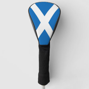 Golf Driver Cover with Flag of Scotland, UK