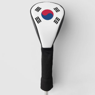 Golf Driver Cover with Flag of South Korea