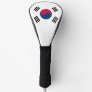 Golf Driver Cover with Flag of South Korea