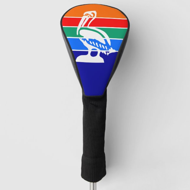 Golf Driver Cover with Flag of St. Petersburg (Front)