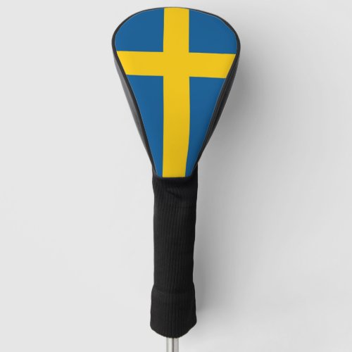 Golf Driver Cover with Flag of Sweden