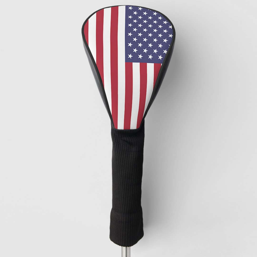 Golf Driver Cover with Flag of USA Zazzle