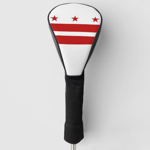 Golf Driver Cover with Flag of Washington DC USA