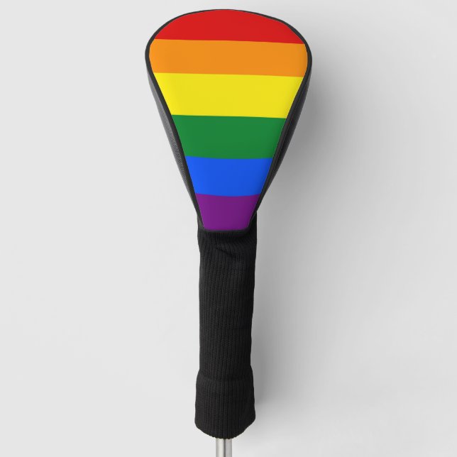 Golf Driver Cover with Pride Flag of LGBT (Front)