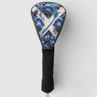 Golf Driver Cover with Scottish Thistles Design