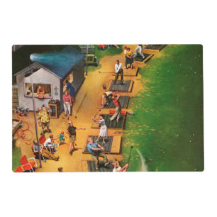 Golf Driving Range by John Falter Placemat