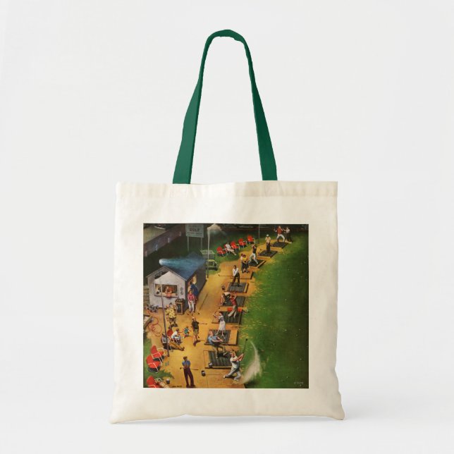 Golf Driving Range by John Falter Tote Bag (Front)