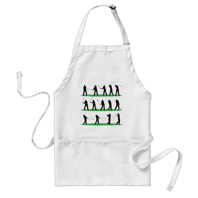 Golf Driving Sequence Adult Apron (Front)