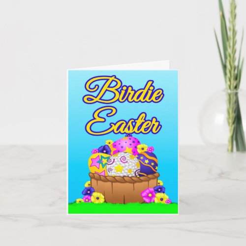 Golf Easter Basket Card