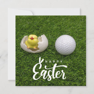 Golf Easter for Golfer Holiday Card