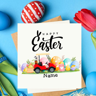 Golf Easter Holiday for golfer Postcard