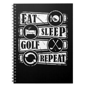 Golf Eat Sleep Golf Repeat 651 golfer Notebook