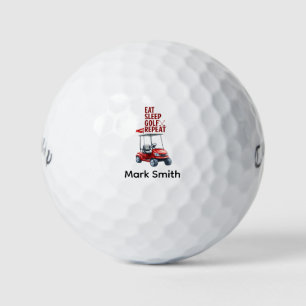 Golf Eat Sleep Golf Repeat for golfer Balls