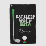 Golf Eat Sleep Golf Repeat For Golfer  Golf Towel at Zazzle
