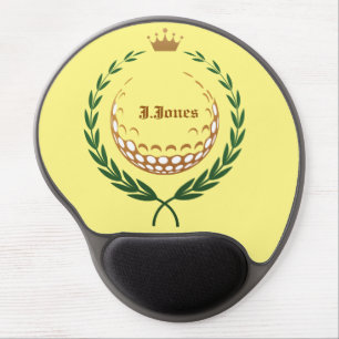 golf emblem gel mouse pad. pad