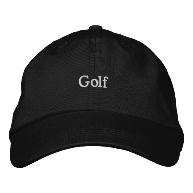 Golf Embroidered Baseball Hat (Front)