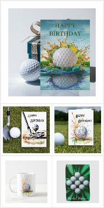 Golf Enthusiasts Cards and Gifts