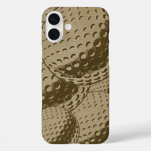 Golf Enthusiasts Rustic Golf Collage Case-Mate iPhone Case (Back)