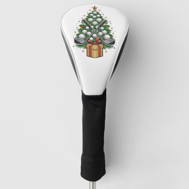 Golf Equipment Christmas Tree Christmas Golf Head Cover (Front)