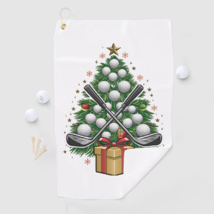 Golf Equipment Christmas Tree Christmas Golf Towel