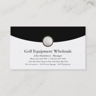 Golf Equipment Wholesale Business Cards