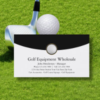 Golf Equipment Wholesale Business Cards