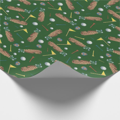 Golf Equipment Wrapping Paper
