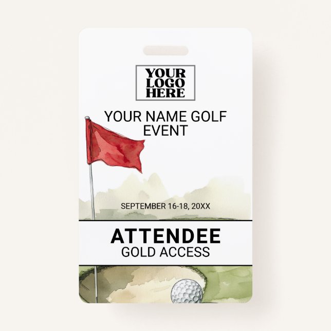 Golf Event Badge (Front)