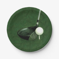 golf event paper plates