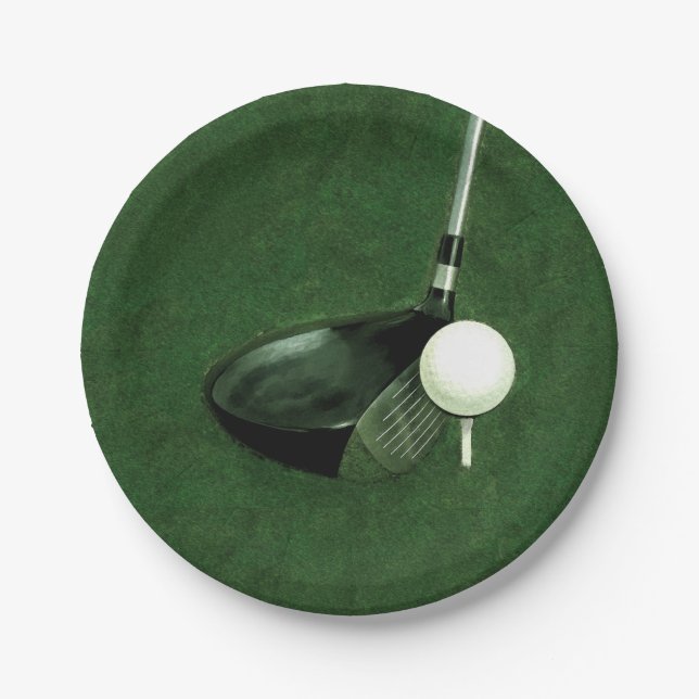 Golf Event Paper Plates (Front)