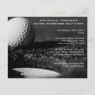 Golf Event Party Invitations