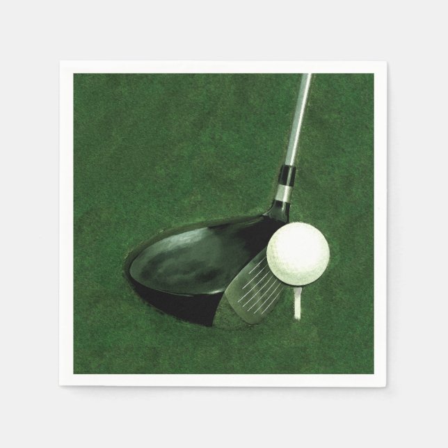 Golf Event Party Napkins (Front)